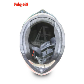 KY-268 Full Face Flip up Helmet - Glossy Black Red, 5 image