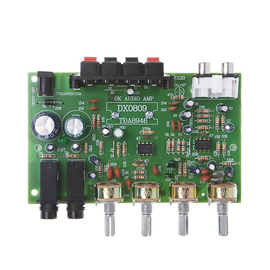 DX0809 TDA8946 2.0 Class D Power Amplifier 40W×2 DC12V with Microphone Dual Channel 80W Stereo Digital Audio Power Amplifier Board, 2 image
