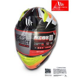 MT Full Face Helmet Stinger B Powered A3 Glossy yellow, 3 image