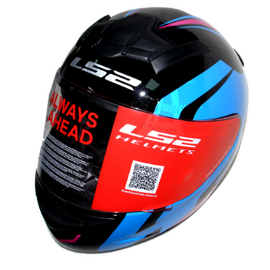 LS2 FF352 Rookie Turing Black Red, 3 image