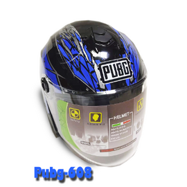 KY-608 Open Face Flip up Helmet Graphics -Black/Blue, 2 image