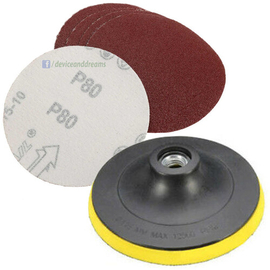 4 inch Velcro Sand Disc Velcro Fastgrip Abrasive Paper Sanding discs for Wood, Plastic, Resin, Paint and Metal (10 Pieces)