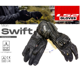 Motor Cycle Racing Hand Gloves LS2 Swift, 4 image