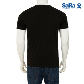 SaRa Mens T-Shirt (MTS521YK-Black), Size: S, 3 image