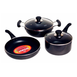 Noah Non-Stick Cookware German Quality Full Set 5 pcs- Ash