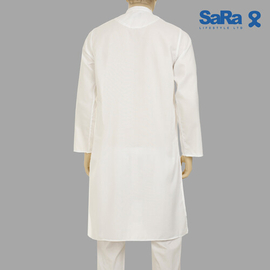 SaRa Mens Panjabi (MPJ562FCB-White), Size: S, 2 image