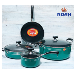 Noah Nonstick Mejbani Set 7 pcs- Pine Green