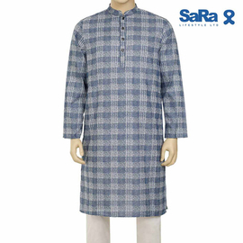 Sara Mens panjabi blue, Size: S