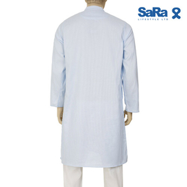 Sara Mens panjabi light  sky blue, Size: S, 3 image