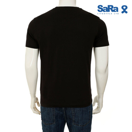 SaRa Mens T-Shirt (MTS441YK-Black), Size: S, 3 image