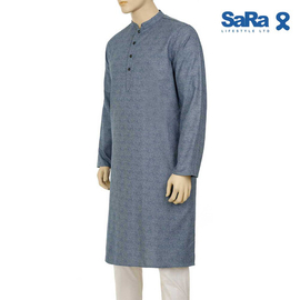 Sara Mens panjabi Deep blue, Size: S, 2 image