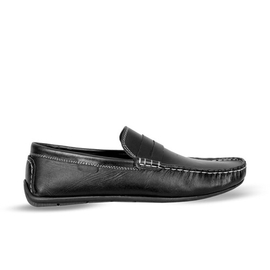AAJ Ultra Premium Soft Leather Loafer For Men S318 Black, Size: 39, 3 image