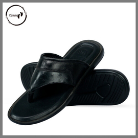 Original Leather Sandal Shoe For Men, Color: Black, Size: 40