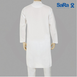 SaRa Mens Panjabi (MIN1MPJ182FCB-Natural), Size: S, 2 image