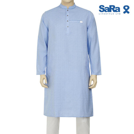 SaRa Mens Panjabi (MPJ31FJ-Blue), Size: S