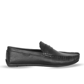 AAJ Ultra Premium Soft Leather Loafer For Men S328 Black, Size: 44, 2 image