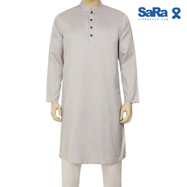 SaRa Mens Panjabi (MPJ13FCG-Grey), Size: S