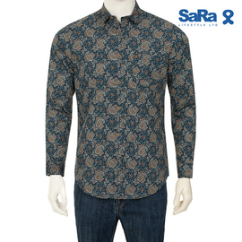 SaRa Mens Casual Shirt (MCS602FCH-Printed), Size: S