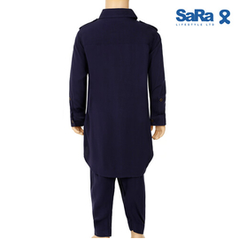 SaRa Boys Kabli Set (MIN2BKB22FCAK-Navy), Baby Dress Size: 2-3 years, 3 image