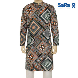 SaRa Mens Panjabi (MPJ662ACB-Printed), Size: S