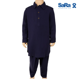 SaRa Boys Kabli Set (MIN2BKB22FCAK-Navy), Baby Dress Size: 2-3 years