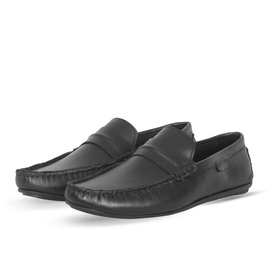 AAJ Ultra Premium Soft Leather Loafer For Men S328 Black, Size: 44, 4 image