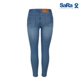 SaRa Ladies Denim Pant (WPT291YID-Indigo Light), Size: 28, 2 image