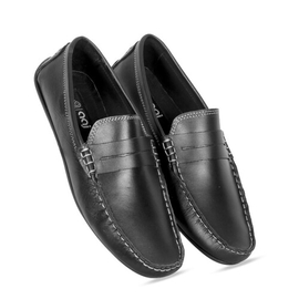 AAJ Ultra Premium Soft Leather Loafer For Men S318 Black, Size: 39
