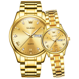 Olevs 5563 Quartz Wrist Watch Waterproof Watch for Cupule