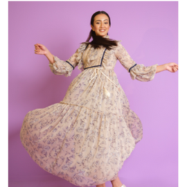 New Stylish Chiffon Georgette Gown, 2 image