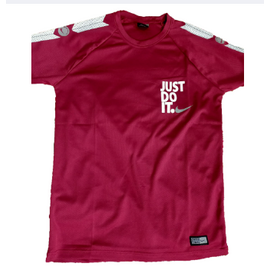 Premium Quality Maroon Stylish Jersey T-shirt, Size: M, 2 image