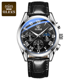Olevs Luxury Smart Fitness Wrist Watch 2871 Men Black