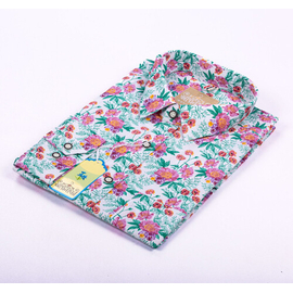Full Sleve Casual Shirt-Flower Print, Size: M