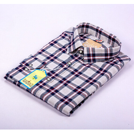 Full Sleve Casual Shirt-Blue Check, Size: M