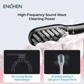 Enchen Aurora T+ Sonic Electric Toothbrush IPX7 Level Waterproof Rechargeable Sensitive, 2 image