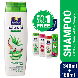 Parachute Naturale Shampoo Nourishing Care 340ml (80ml Shampoo Free)