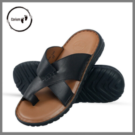 Comfortable Gents  Sandal With High Graded Cow Leather, Size: 39