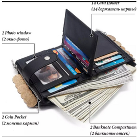 Exclusive Stylish Leather Synthetic Wallet Money Bag For Men