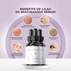 Lilac Niacinamide Serum 5% 30ml, 2 image