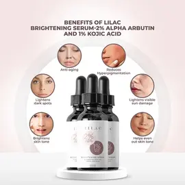 Lilac Brightening Serum with 2% Alpha Arbutin and 1% Kojic Acid 30ml, 2 image