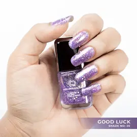 Nirvana Color Glitter Nail Enamel  Good Luck -20