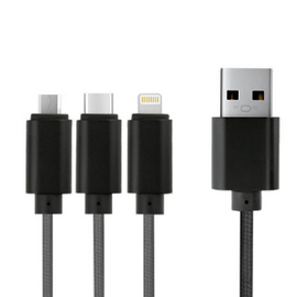 3 in 1 USB Cable Mobile Phone Charging Cable, 2 image