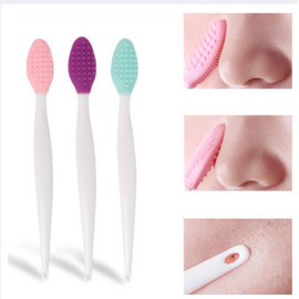 Blackhead Remover Brush Tool Silicone Face Cleansing Brush Effective Nose Exfoliator Soft Deep Cleaning Brush Face Care Scrub Massanger Skin Care Tool