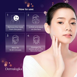 Dermalogika Glass Complexion Brightening and Rejuvenating Sheet Mask, 2 image