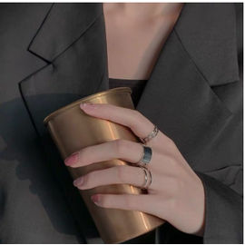 Korean Three-Piece Suit Finger Ring Set, 3 image