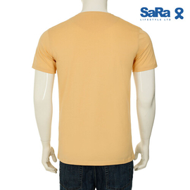 SaRa Mens T-Shirt (MTS131YK-SAND), Size: S, 2 image
