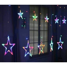 Star Curtain LED Light 12pcs Set Multicolor, 3 image