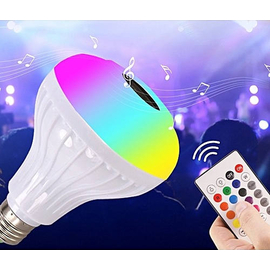 Smart Led Remote Control Bluetooth Speaker Music Bulb Light