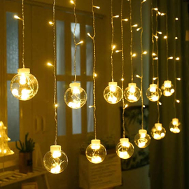 Glass Ball LED Light Wish Ball 13 Feet (10pcs)