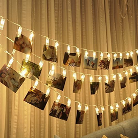 Photo Clip Light LED Golden 20pcs, 2 image